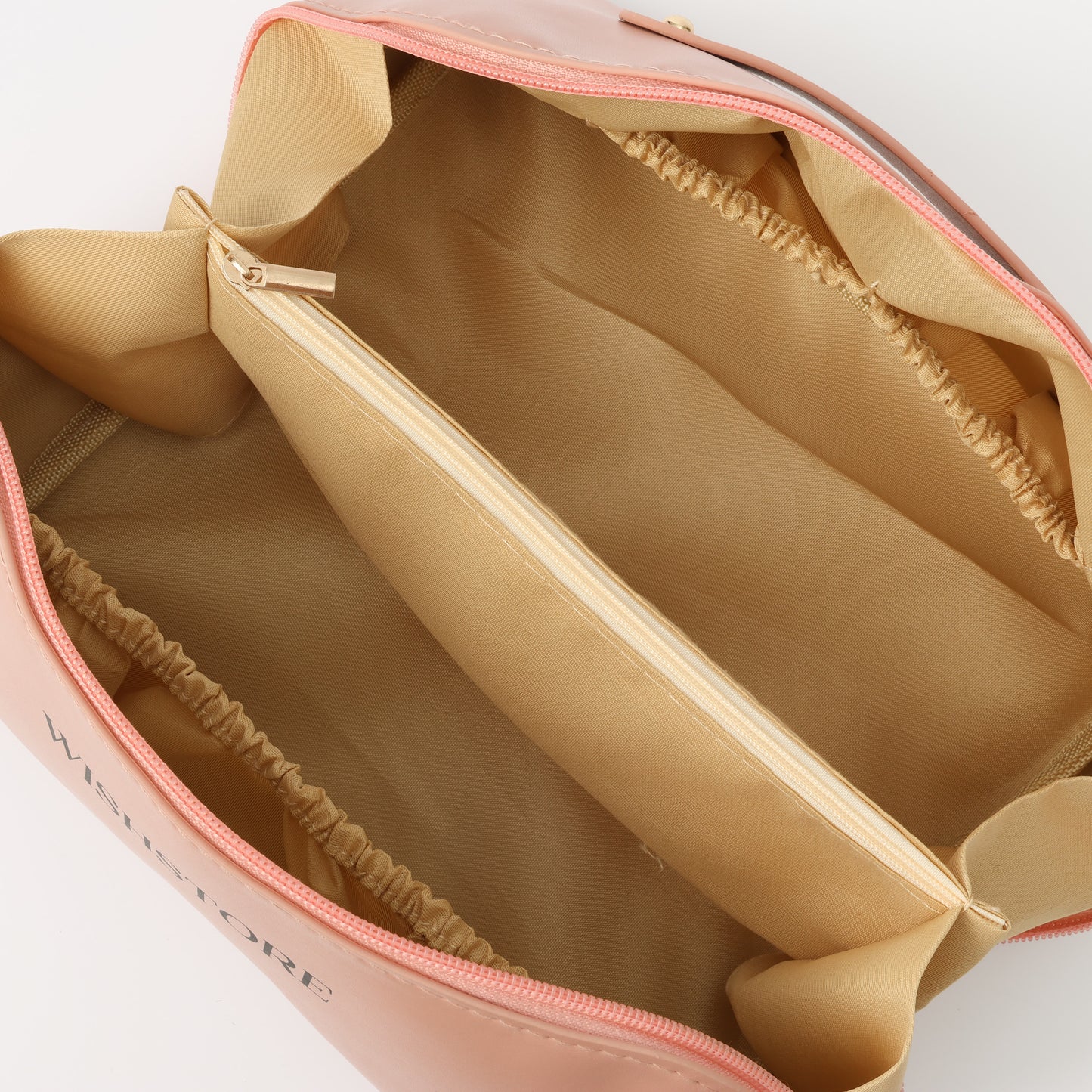 Pink Travel Makeup Bag – Large Waterproof Cosmetic Organizer with Dividers & Handle