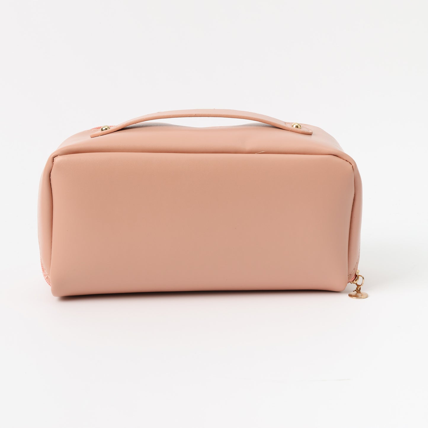 Pink Travel Makeup Bag – Large Waterproof Cosmetic Organizer with Dividers & Handle