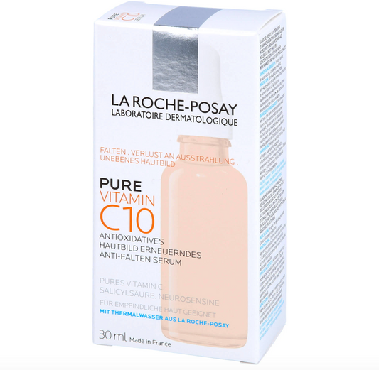 La Roche-Posay 10% Pure Vitamin C Face Serum – Anti-Wrinkle & Anti-Aging (30ml)