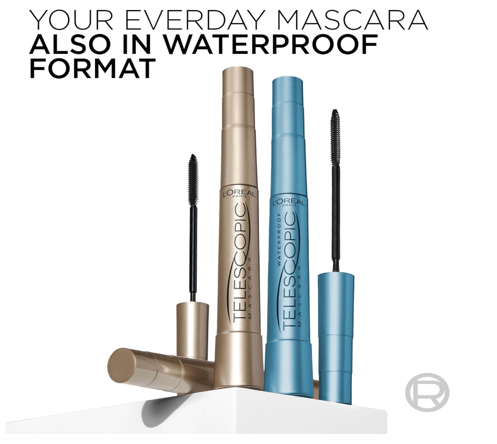 L’Oréal Telescopic Mascara – Waterproof Black 925, Lengthening & Defining