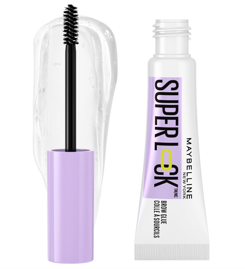 Maybelline Super Lock Brow Glue – Clear Lightweight Eyebrow Gel (24HR Hold)