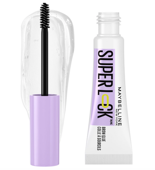 Maybelline Super Lock Brow Glue – Clear Lightweight Eyebrow Gel (24HR Hold)