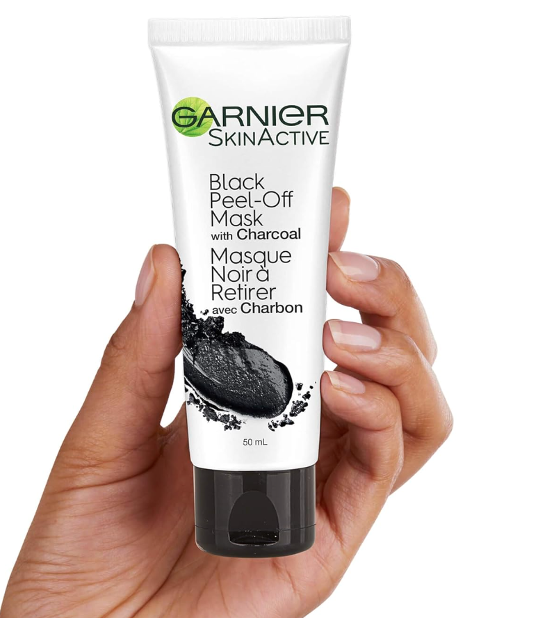 Garnier Charcoal Peel-Off Mask – Deep Cleansing Blackhead Remover (1.7 fl oz)