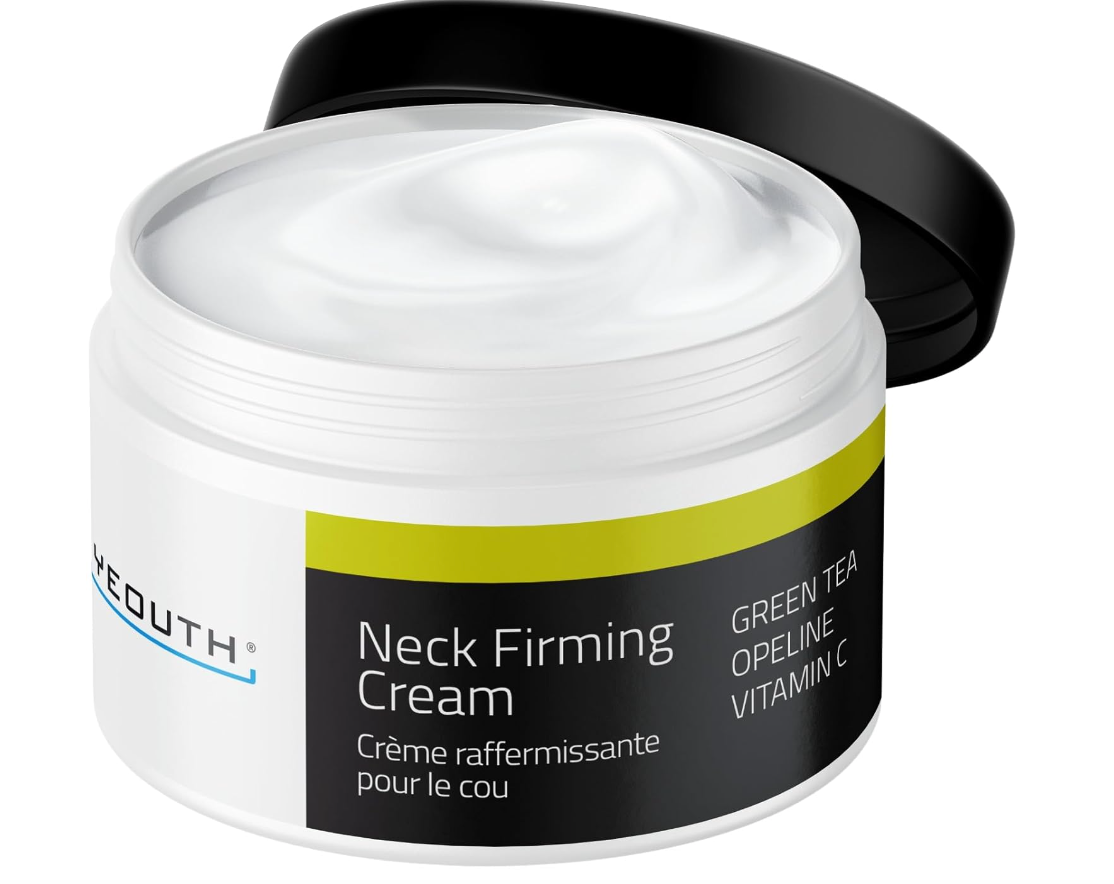 YEOUTH Neck Firming Cream – Vitamin C Moisturizer for Neck & Décolletage (2oz)