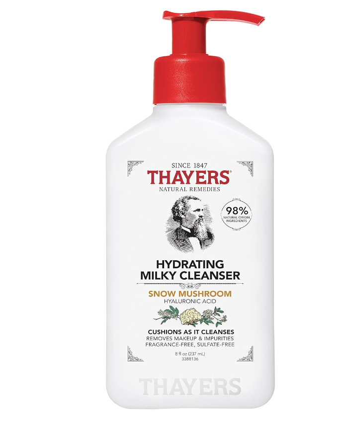 Thayers Milky Hydrating Face Cleanser – Snow Mushroom & Hyaluronic Acid (8oz)